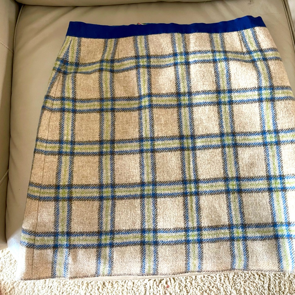 Biden vintage British tweed by Moon / plaid skirt